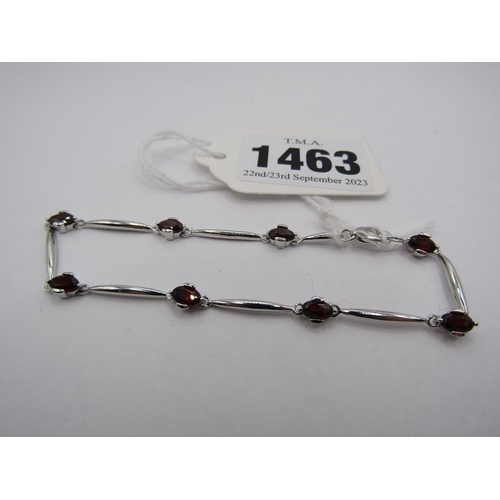 1463 - 9ct WHITE GOLD  BRACELET, TOTAL WEIGHT 3.7g