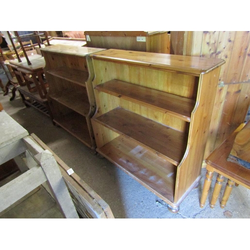 569 - PAIR OF PINE BOOKCASES