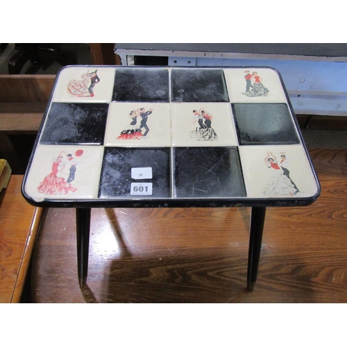 601 - TILE TOP TABLE