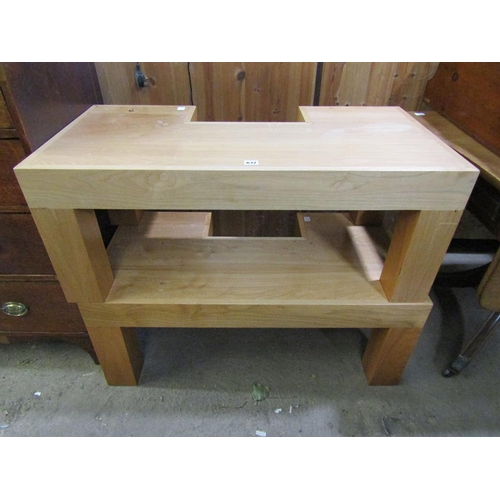 632 - TWO OAK COFFEE TABLES