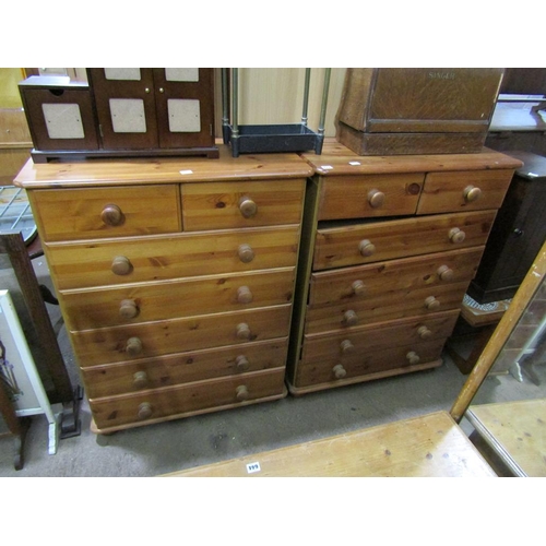 637 - TWO MODERN PINE CHESTS