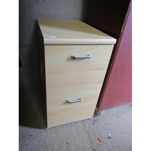 736 - TWO DRAWER FILING CABINET