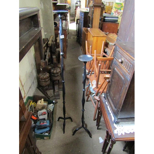 743 - TALL METAL CANDLE STANDS