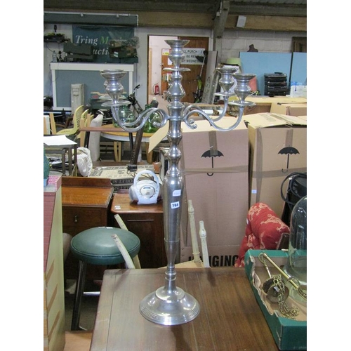 794 - LARGE STAINLESS STEEL CANDELABRA