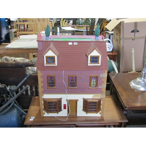 796 - DOLLS HOUSE AND FURNITURE ETC