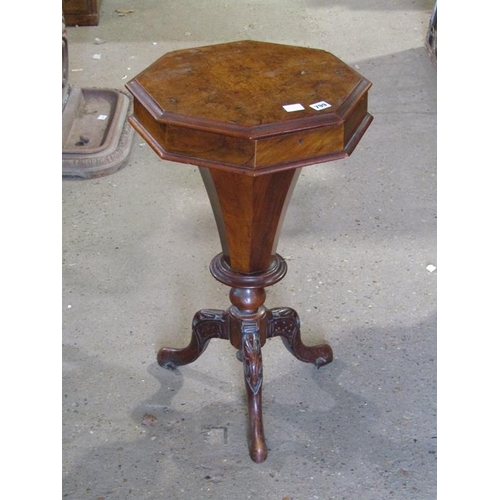 799 - VICTORIAN WALNUT WORK TABLE