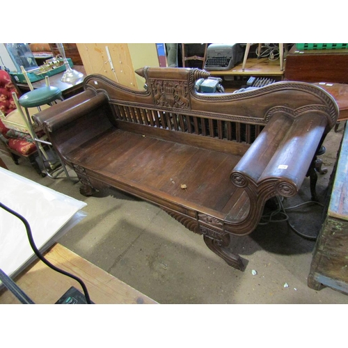 801 - MAHOGANY BENCH