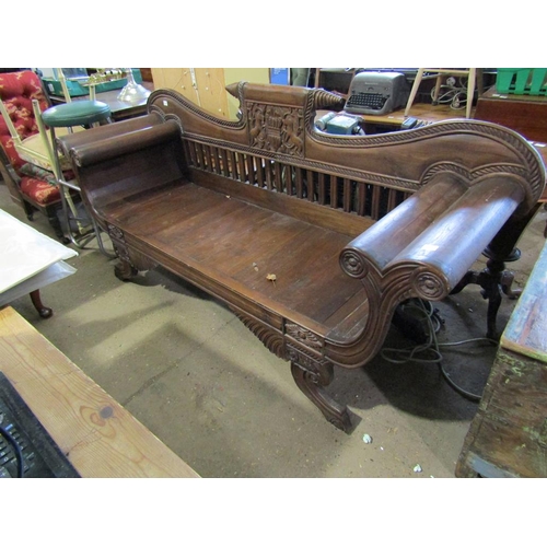 801 - MAHOGANY BENCH