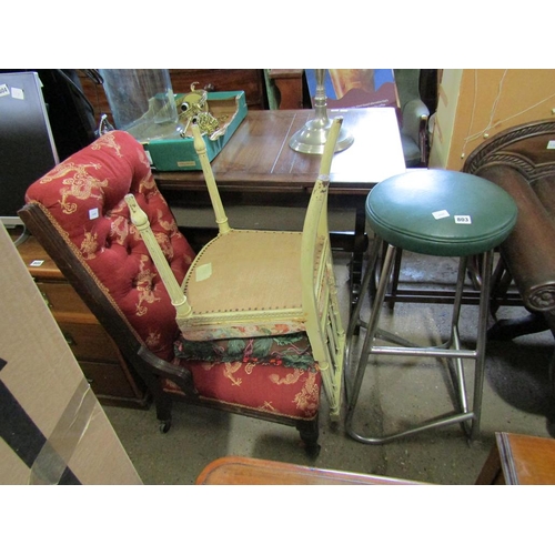 803 - BAR STOOL AND TWO CHAIRS