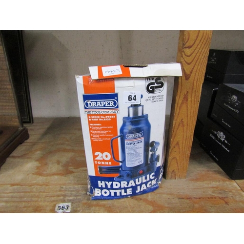 64 - DRAPER HYDRAULIC BOTTLE JACK