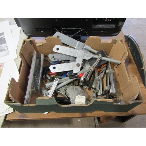 839 - BOX OF TOOLS