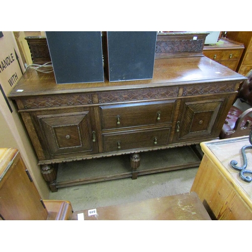 862 - 1930s OAK SIDEBOARD