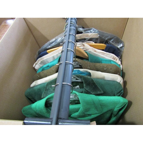 832 - FOUR BOXES OF VINTAGE CLOTHES