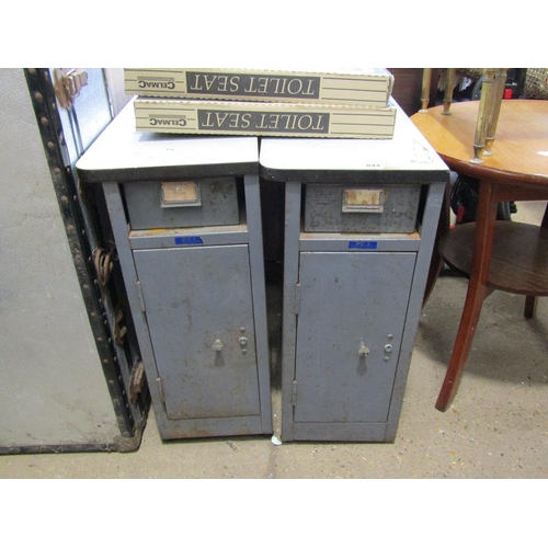 844 - TWO STEEL CABINETS