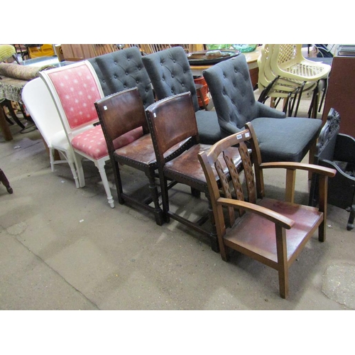 938 - FIVE MISC. CHAIRS