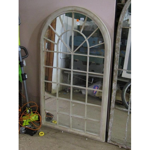 976 - ARCHED GARDEN MIRROR