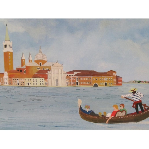 1258 - J JOEL 1990 - PAIR, VENETIAN BOAT RACE &  BOAT IN THE LAGOON, SIGNED WATERCOLOURS, F/G, EACH 16CM X ... 