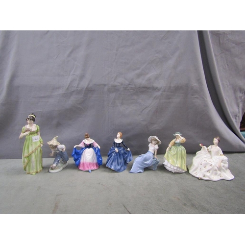 1847 - COLLECTION OF CHINA FIGURINES TO INCL. DOULTON - LARGEST 27CM H