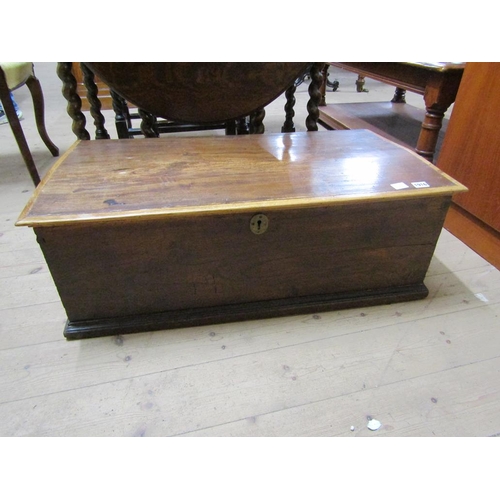 1916 - WALNUT TRANSPORT BOX 88 x 32 cms