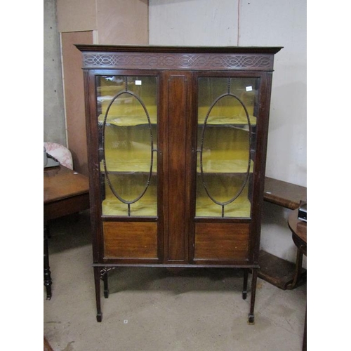 702A - EDWARDIAN DISPLAY CABINET