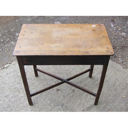 754 - GEORGIAN OAK SIDE TABLE