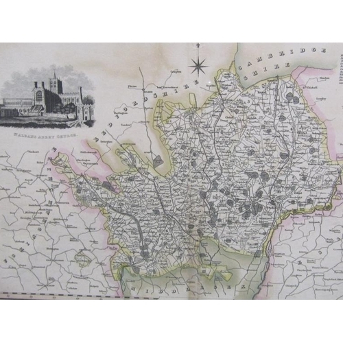 1248 - COLLECTION OF SIX F/G COLOURED MAPS RELATING TO HERTFORDSHIRE INCL. ONE WITH COUNTY BOUNDARIES