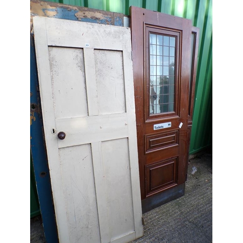 969 - COLLECTION OF WOODEN DOORS