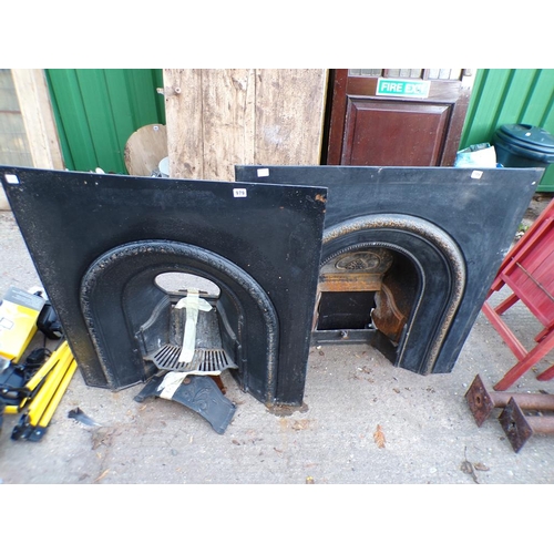 979 - TWO CAST IRON FIRE PLACES