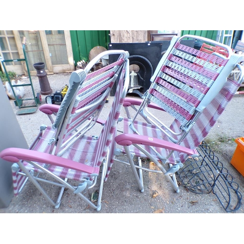 986 - FOUR DECKCHAIRS