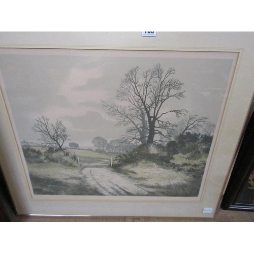 163 - FRAMED WATERCOLOURS AND PRINTS TO INCL MAPLE FRAMED