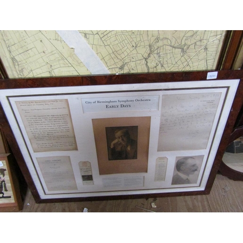 165 - FRAMED PICTUES AND PRINTS, MAP