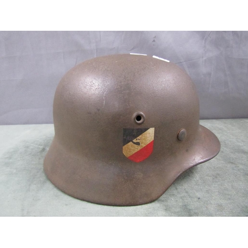 1366 - WW2 LUFFWAFFE HELMET DOUBLE DECAL