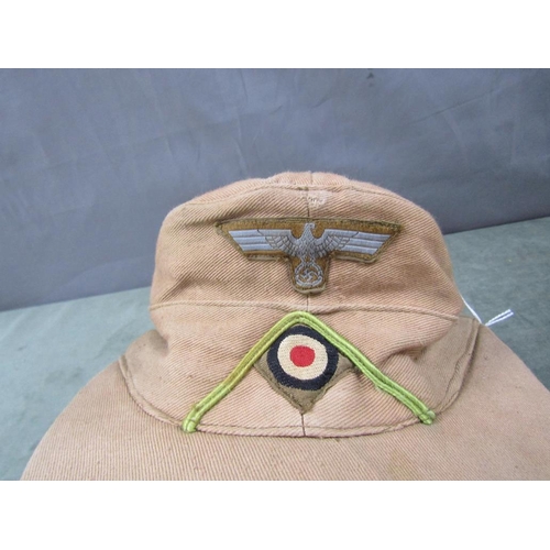 1373 - WW2 GERMAN AFRICKA KORPS CAP