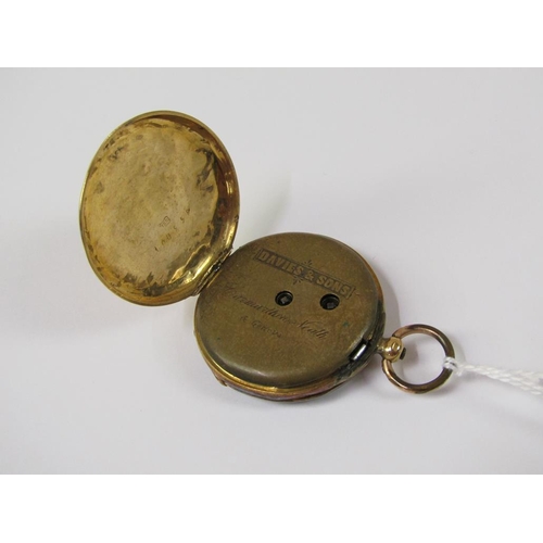 1521 - 18CT GOLD DAVIS & SONS POCKET WATCH