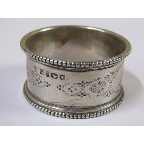 1562 - BOX OF MIXED NAPKIN RINGS TO INC. ONE SILVER