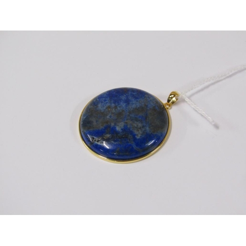 1687 - SILVER GILT LAPIS LAZULI PENDANT