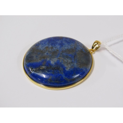 1687 - SILVER GILT LAPIS LAZULI PENDANT