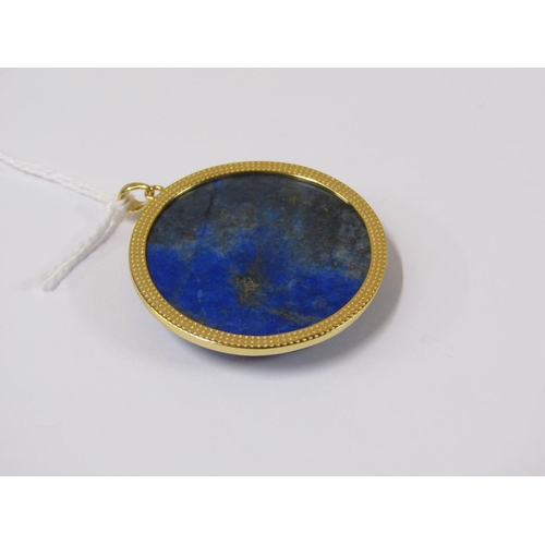 1687 - SILVER GILT LAPIS LAZULI PENDANT