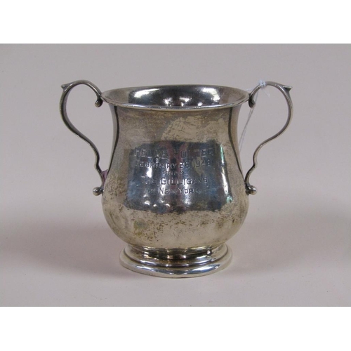 1741 - STERLING SILVER TROPHY CUP, 3ozt