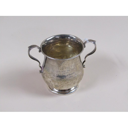 1741 - STERLING SILVER TROPHY CUP, 3ozt