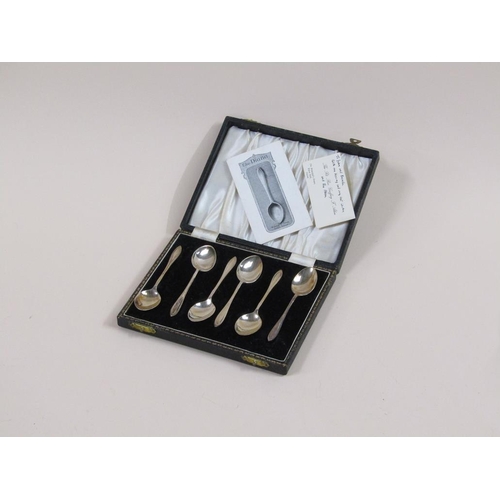 1742 - BOXED SET OF SIX DIANA SILVER SPOONS