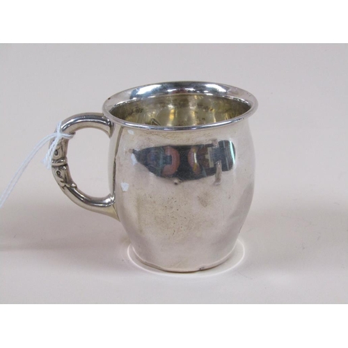 1745 - TWO CONTINENTAL SILVER TANKARDS 3.7ozt