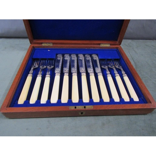 1782 - BOXED 24 PIECE SILVER PLATED SET OF CUTLERY