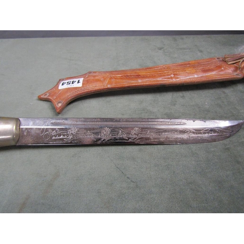 1454 - J MARTTINI KNIFE AND LEATHER SHEATH