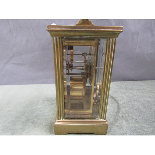 1466A - BRASS CASED CARRIAGE CLOCK