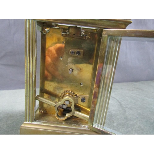 1466A - BRASS CASED CARRIAGE CLOCK