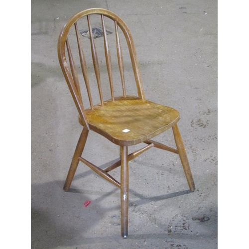 568 - THREE SPINDLE BACK CHAIRS