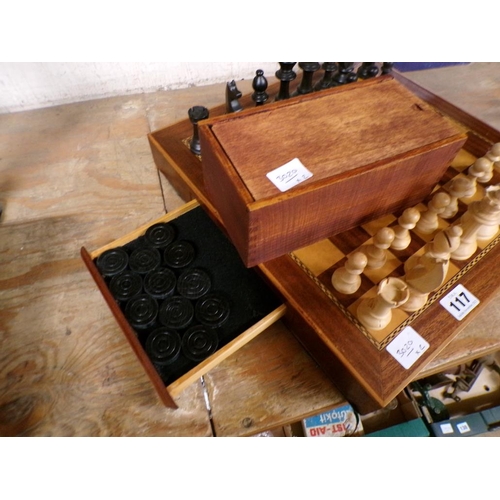 117 - CHESS SET AND PIECES