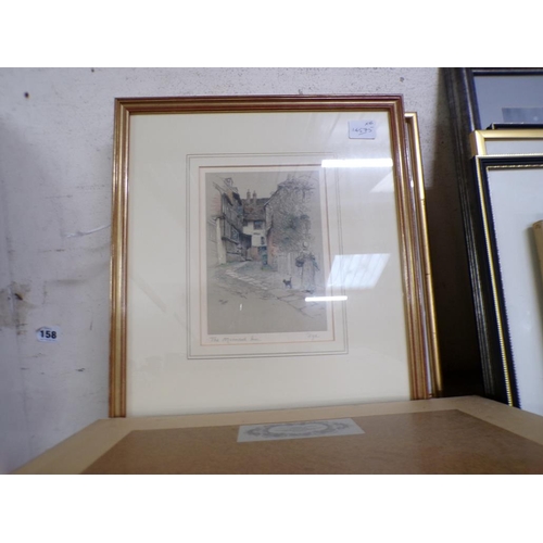 160 - QTY OF FRAMED AND SIGNED ETCHINGS