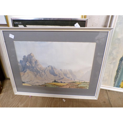 175 - LARGE COLLECTION OF FRAMED PICTURES AND PRINTS TO INCL WATERCOLOURS